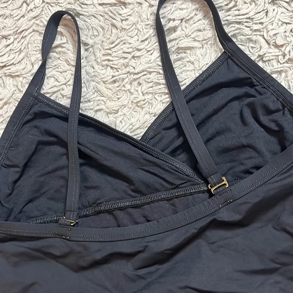 Ralph Lauren Swimsuit Black One Piece Skirted 12 - Image 3