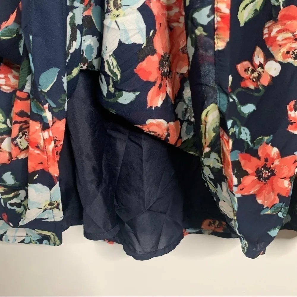 Cupcakes & Cashmere Long Sleeve Floral Boho Keyhole Dress Size XS - Image 6