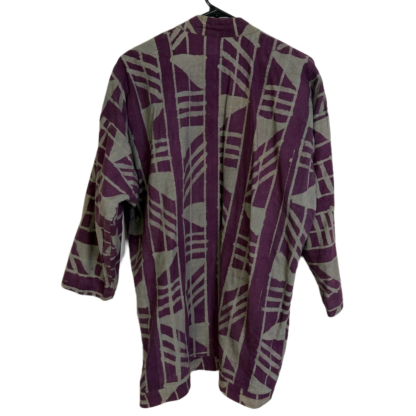 Handmade Jacket Art to Wear Top Womens OS Purple Reversible Patchwork Embroider Size undefined - Image 7