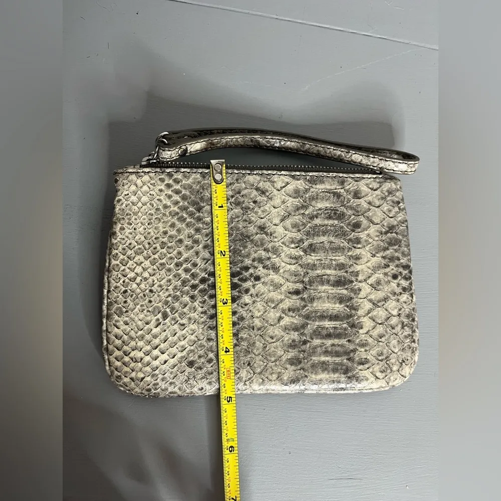 Stella & Dot Mini Snakeskin All You Can Fit Zipper Coin Purse Wristlet NEW - Image 16