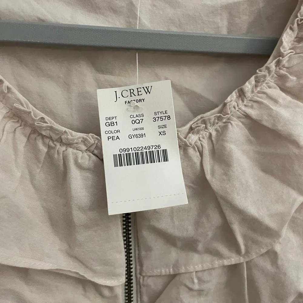 NWT JCrew xsmall zippered sleeveless blouse - Image 3