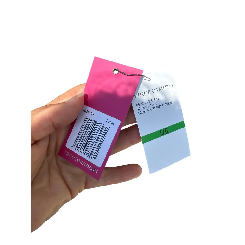 Vince Camuto Floral Molly Loungewear Pajama's Black Pink Size L NWT - Image 3