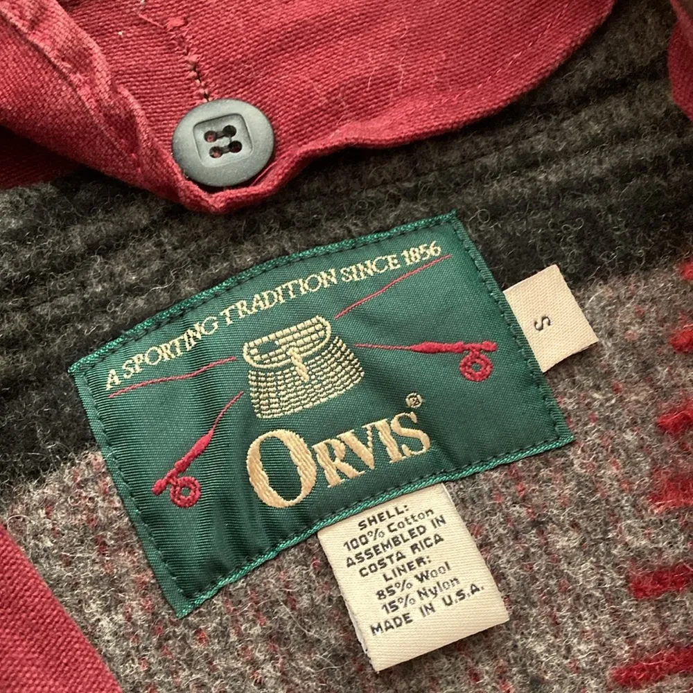 Vintage  Women’s Barn Jacket Utility Pocket Outerwear 1960s Wool Lined EUC - Image 8