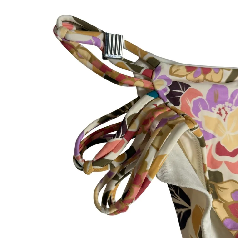 O’Neill Dalia Floral Cut Out Hipster Bikini Swimsuit Bottoms Size XL - Image 3