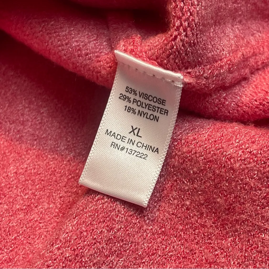 LOVETREND Coral Pink Sparkle Embellished Cardigan Rhinestones Romantic Sz XL - Image 9