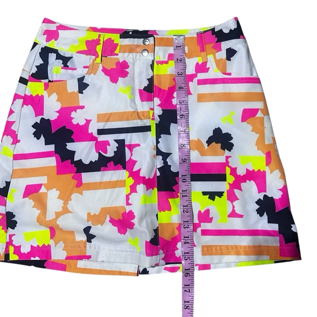 Slazenger Golf Skort Bundle Size 0 White Neon & Black EUC - Image 5