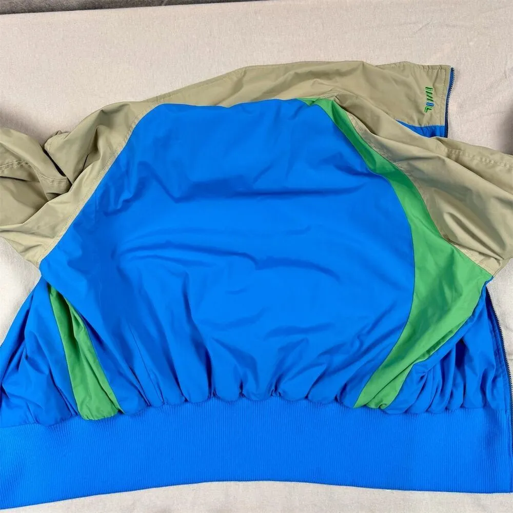 Fila Filativa Vintage Womens Color Block Windbreaker Jacket  Size XL Multicolor - Image 13