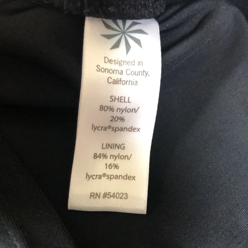 Athleta Twist Underwire Bra Cup Tankini Black 34D/DD Tall Halter Cut Out Back - Image 5