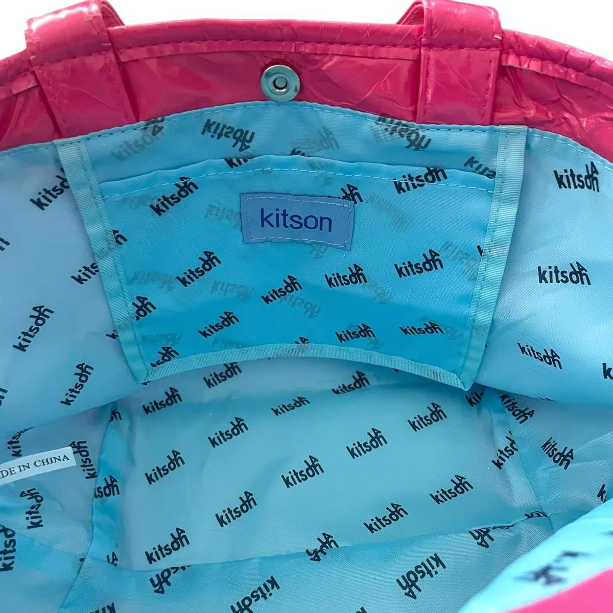Kitson Los Angeles Sequin Mini Tote Bag Small Purse Pink NWOT - Image 4