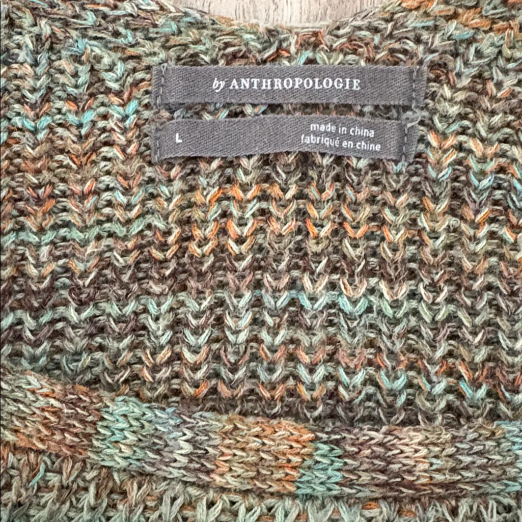 A by Anthropologie Drop Shoulder Short Sleeve Knit Sweater Women’s Size Large - Image 5