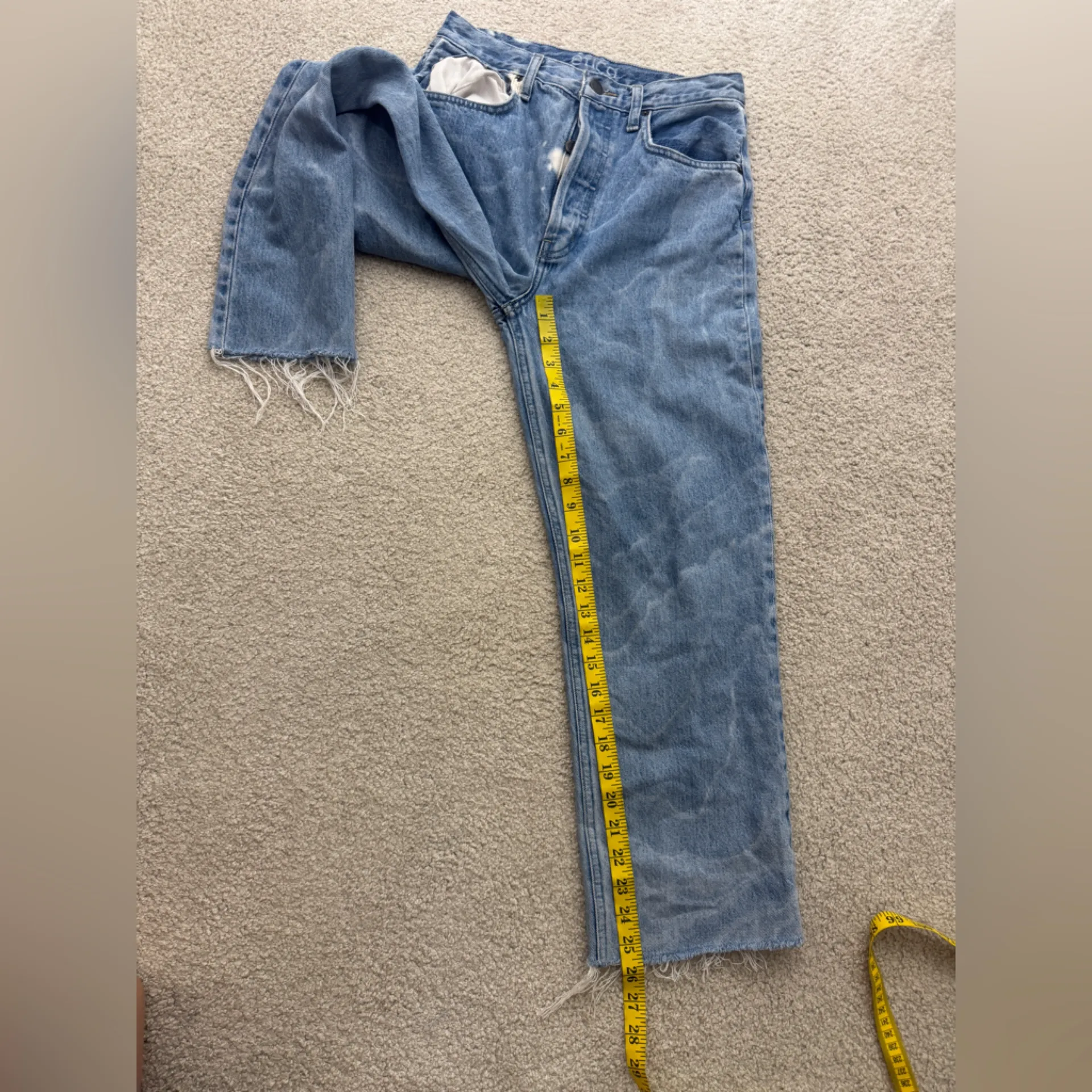 Women’s Faded Etica Cut Off Jeans Blue Size 26 - Image 6