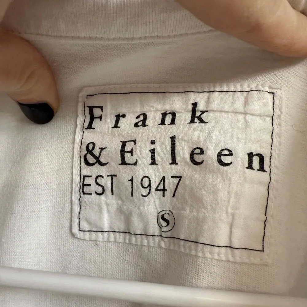 Frank & Eileen PATRICK Popover Henley Heritage Jersey White Size Small - Image 3