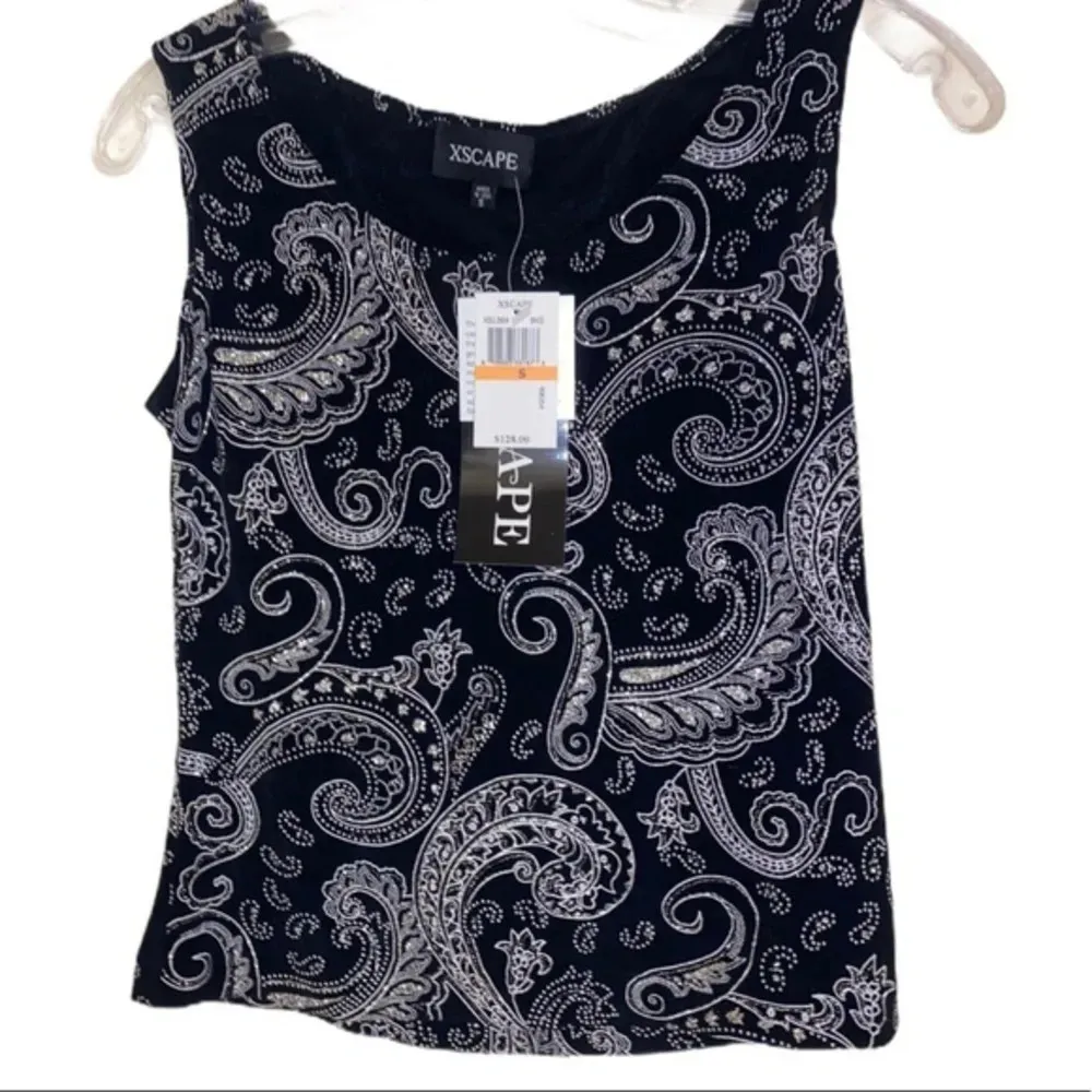 XScape NWT  2-Pc Set Silver glitter sparkle jacket shell - Image 4