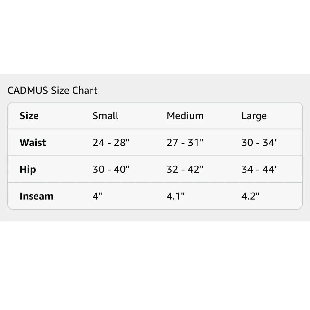 CADMUS 2 in 1 Women's Spandex Athletic Shorts Size L Gray New With Tags Size L - Image 9