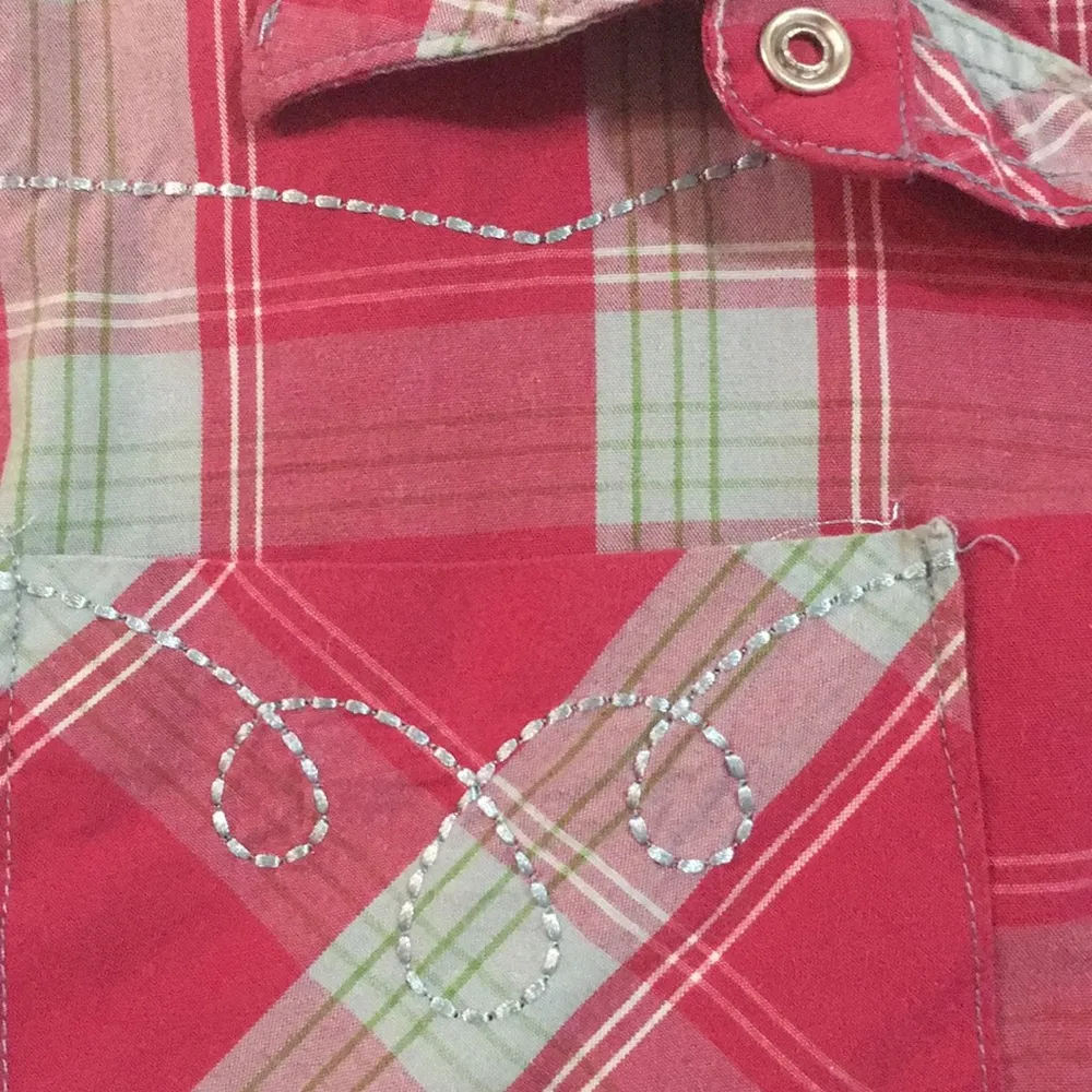 Bit & Bridle Western Plaid Embroidered Snap Front - Image 3