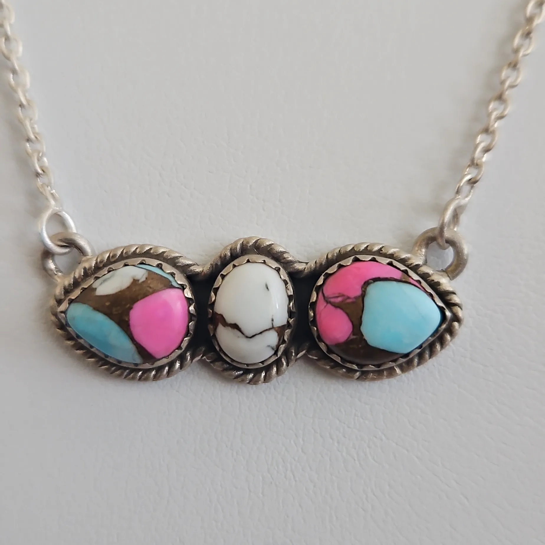Cotton Candy Turquoise Necklace - Image 2