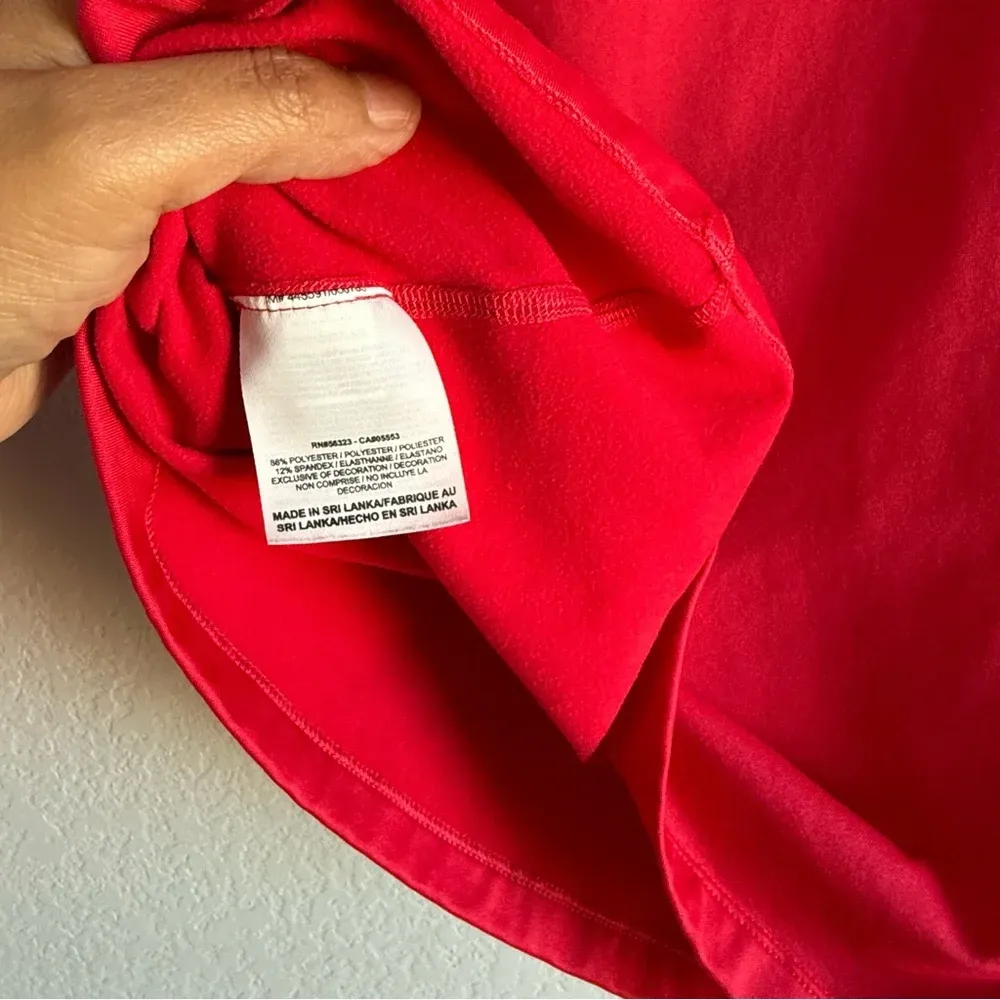 Nike Livestrong DriFit Pro Combat Women’s M Red Orange Pullover Sweater‎ 1/4 Zip - Image 10