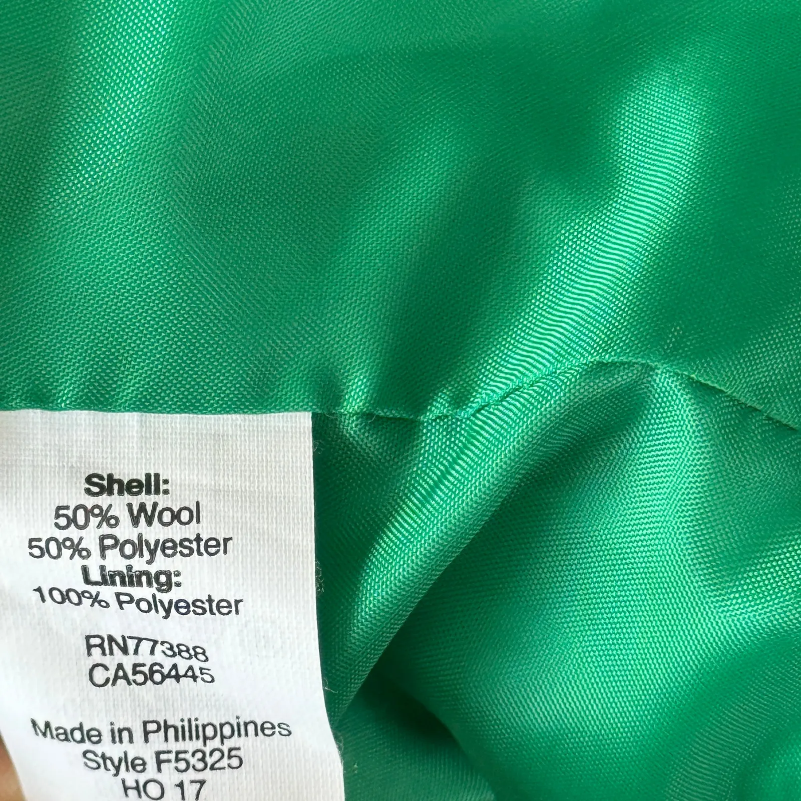 J. Crew Wool Blend City Coat Emerald Green Size 0 Style F5325‎ - Image 11