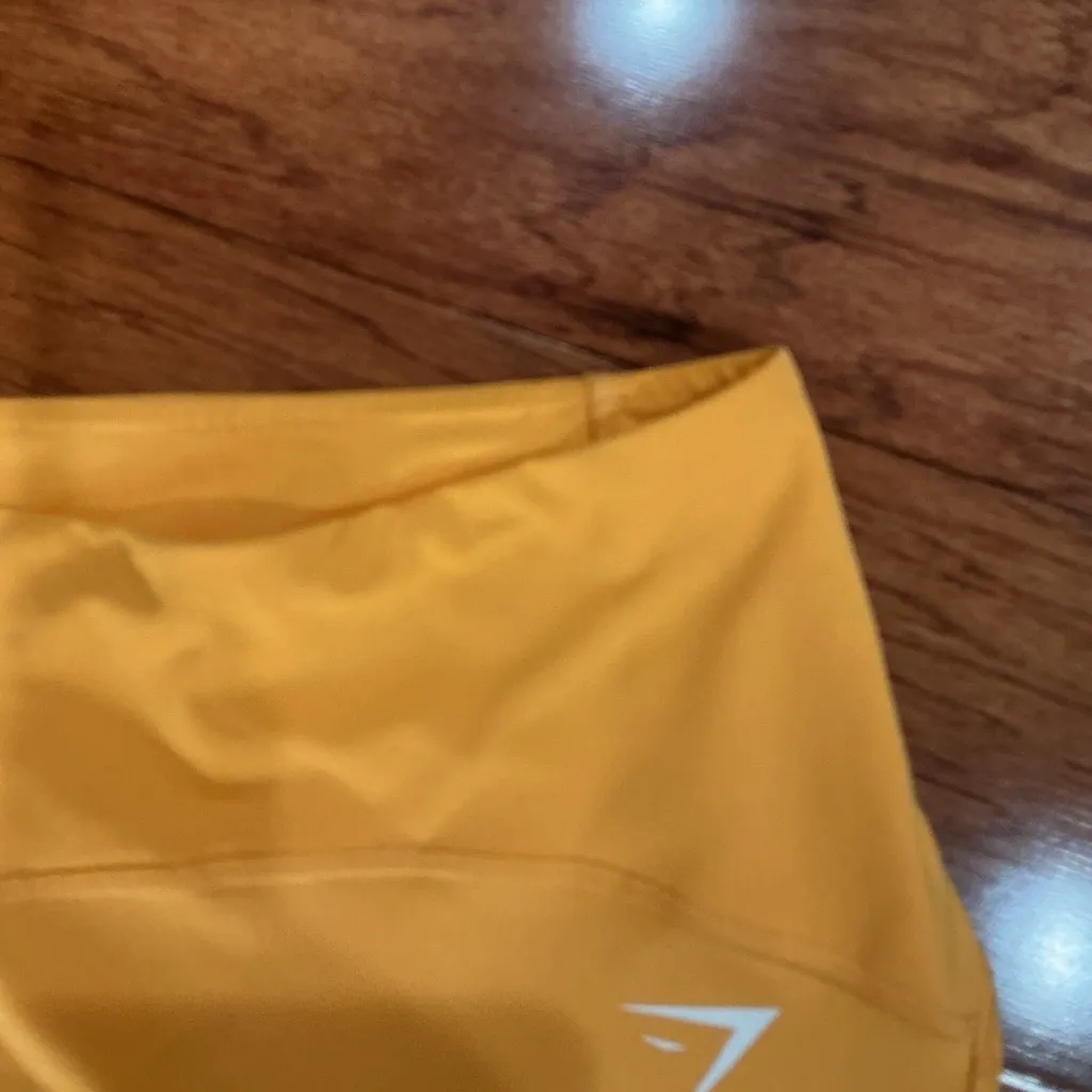 Gymshark PULSE MESH LEGGINGS size Medium Orange apricot - Image 4