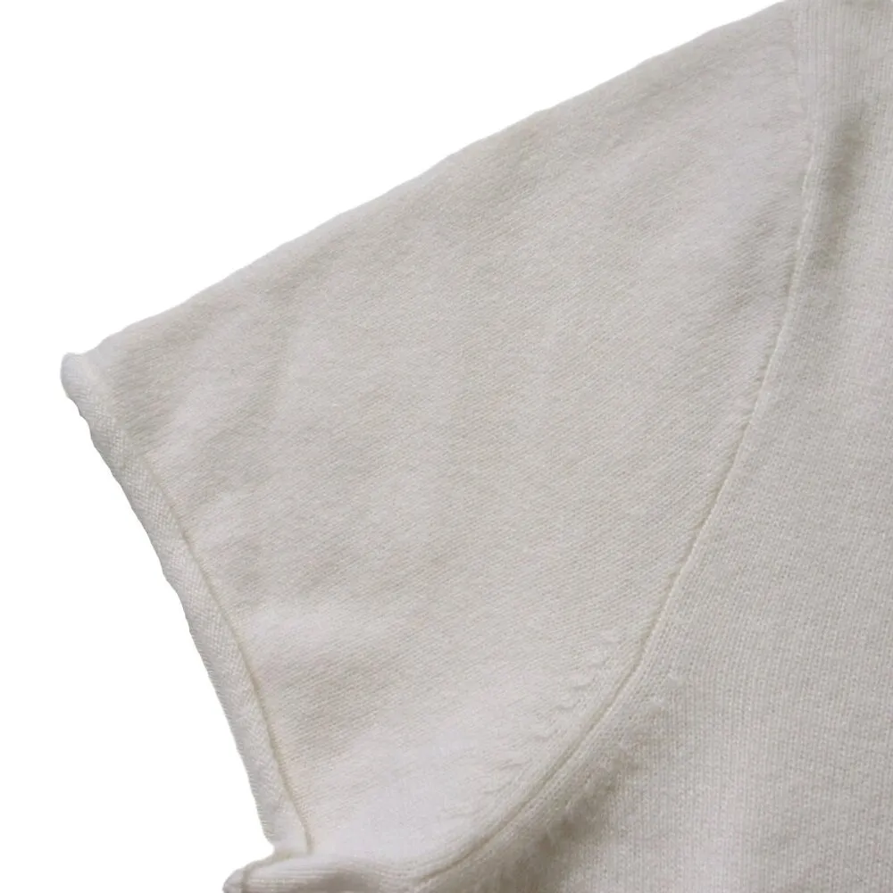 NWT J.Crew Short-sleeve Cashmere T-shirt in Snow Ivory Sweater XL - Image 2