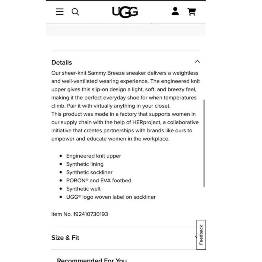 Ugg Women's Shoes Ugg Sammy Breeze Slip-On Flats Size 8 - Image 8