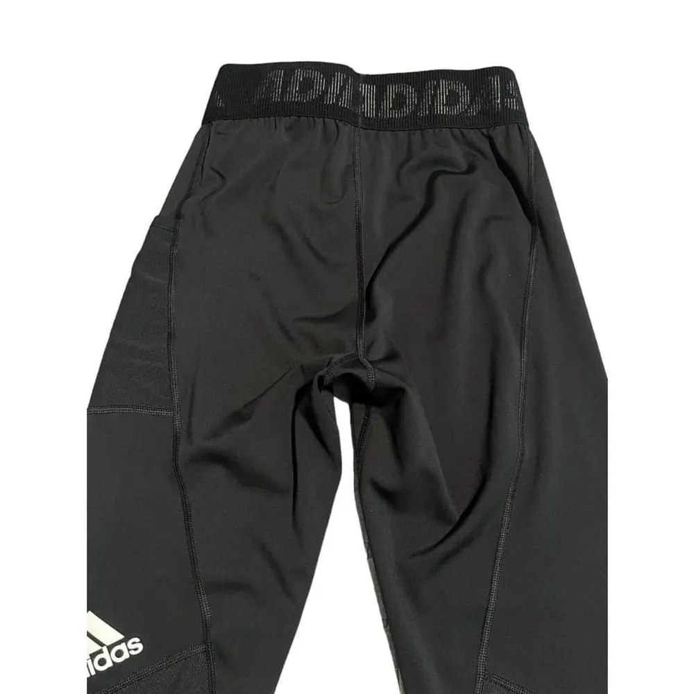 Adidas Leggings Women's Small Black Sports Workout Full Length Ankle Yoga - Image 9