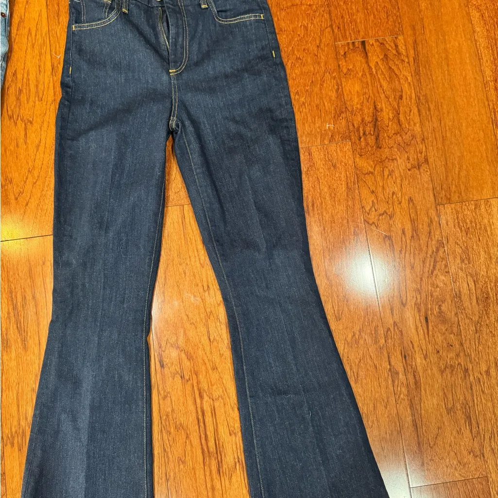 Frank and Eileen Flannigan Flare Jeans In 1979 Clear Rinse Wash Size 25 - Image 3
