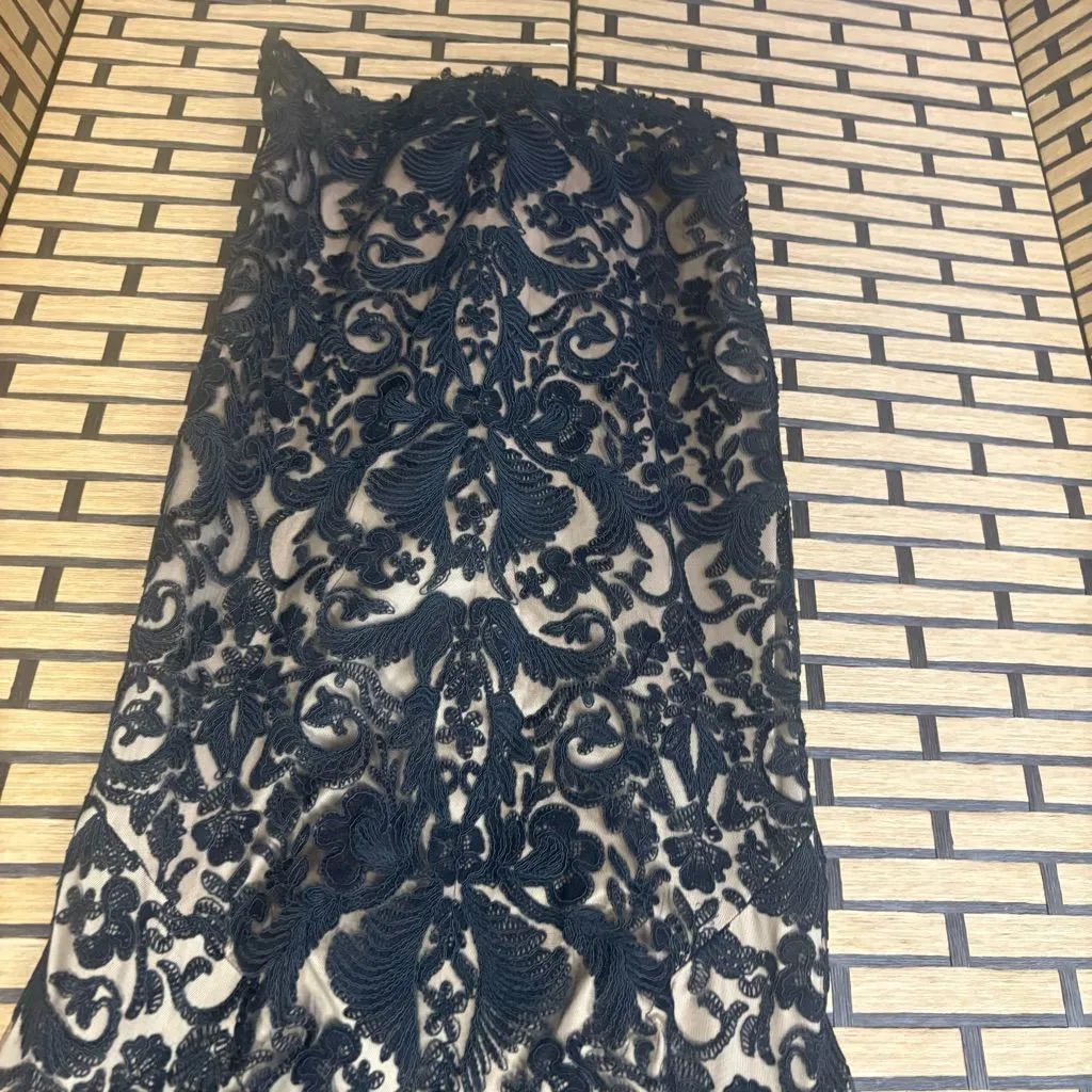 Tadahsi Shoji Black Lace Dress Size‎ 14Q - Image 4