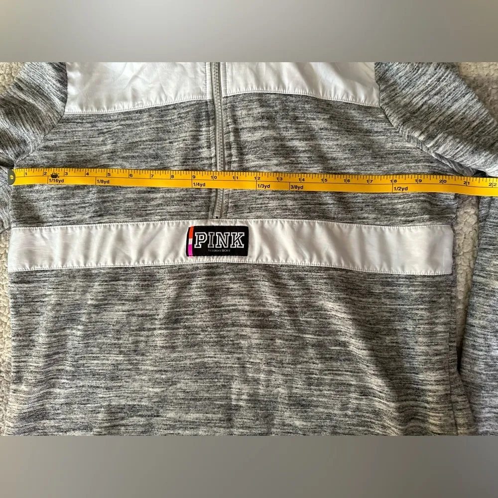 Victoria’s Secret PINK Large Pullover Half Zip Up Hoodie - Image 9