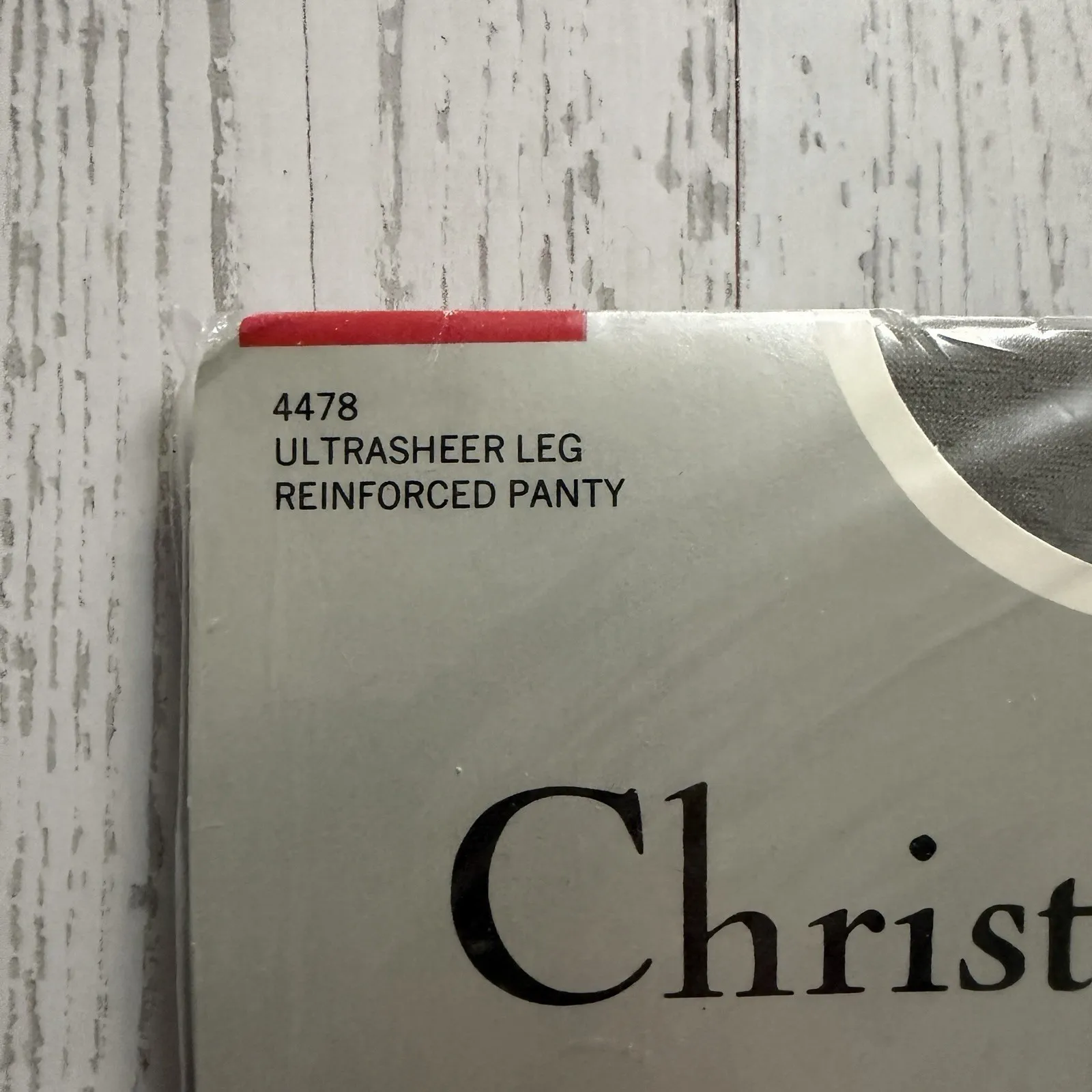 Christian Dior 4478 L'ALLURE Ultra Sheer Panty Top Crystal Gray Size 2 Vintage - Image 4