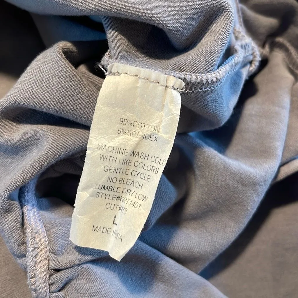 Jade By Jane Womens‎ Tie Dye Hoodie Ruffle Dolman Sleeve Shirt Blue Size Large - Image 6