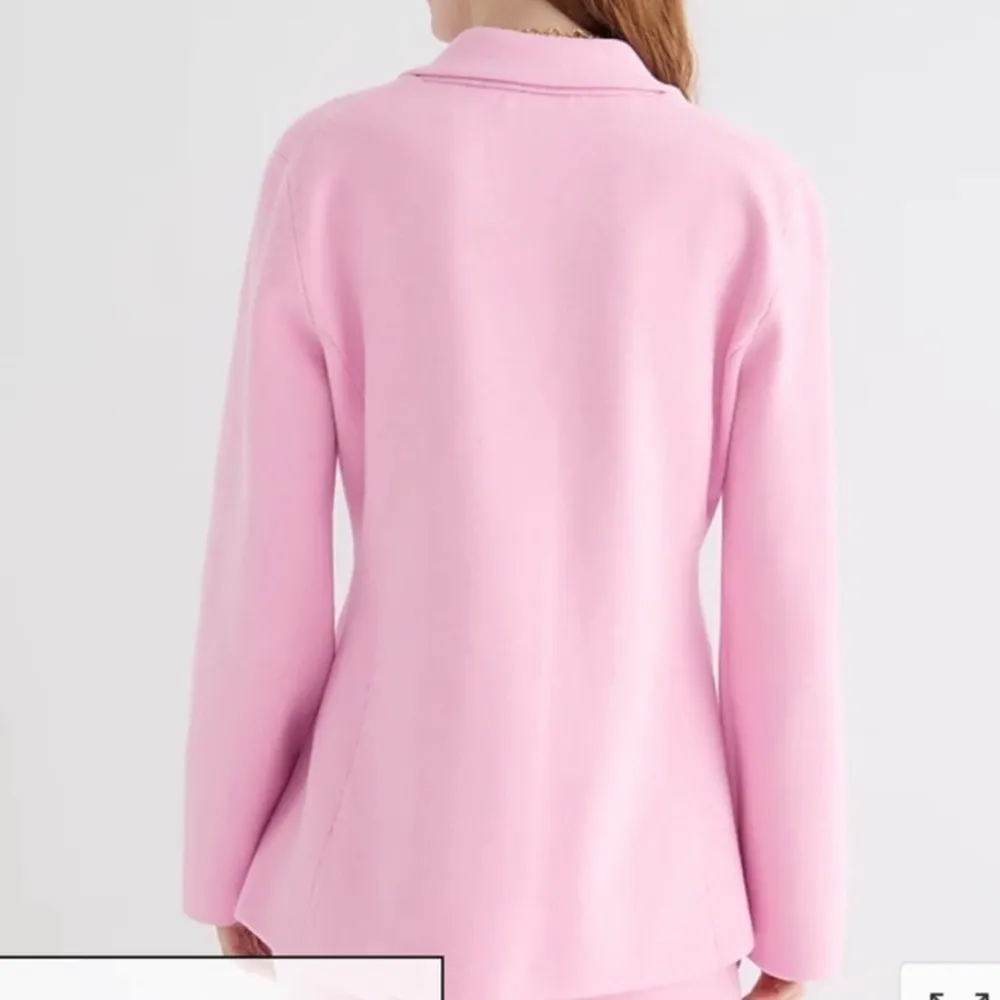 J CREW Pink Waisted Sweater Blazer Size XS Button BQ788 - Image 2