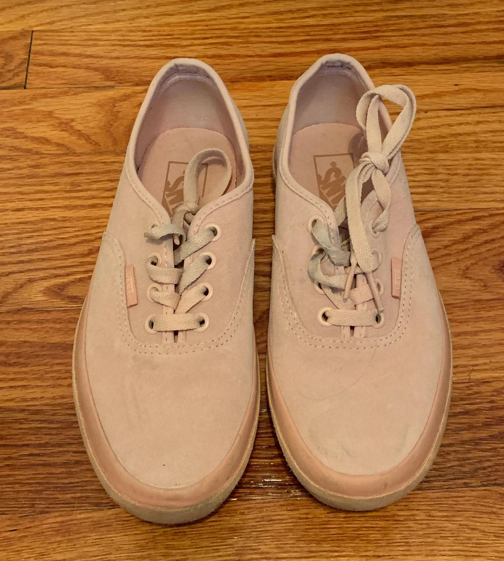 Vans Pink Suede Platforms - Image 2