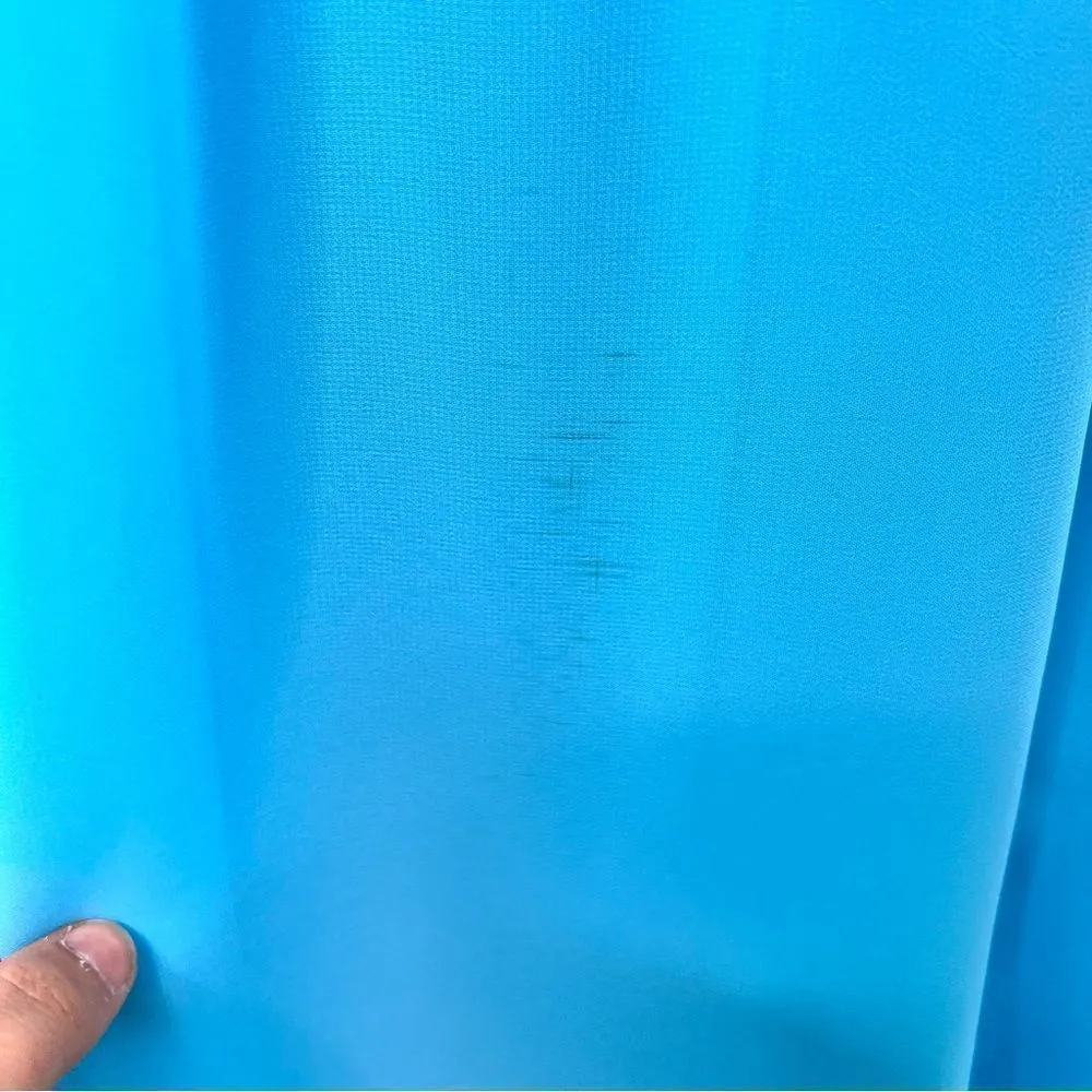 Sz 6 Azazie Light Blue Maxi Chiffon Dress with Slit - Image 12