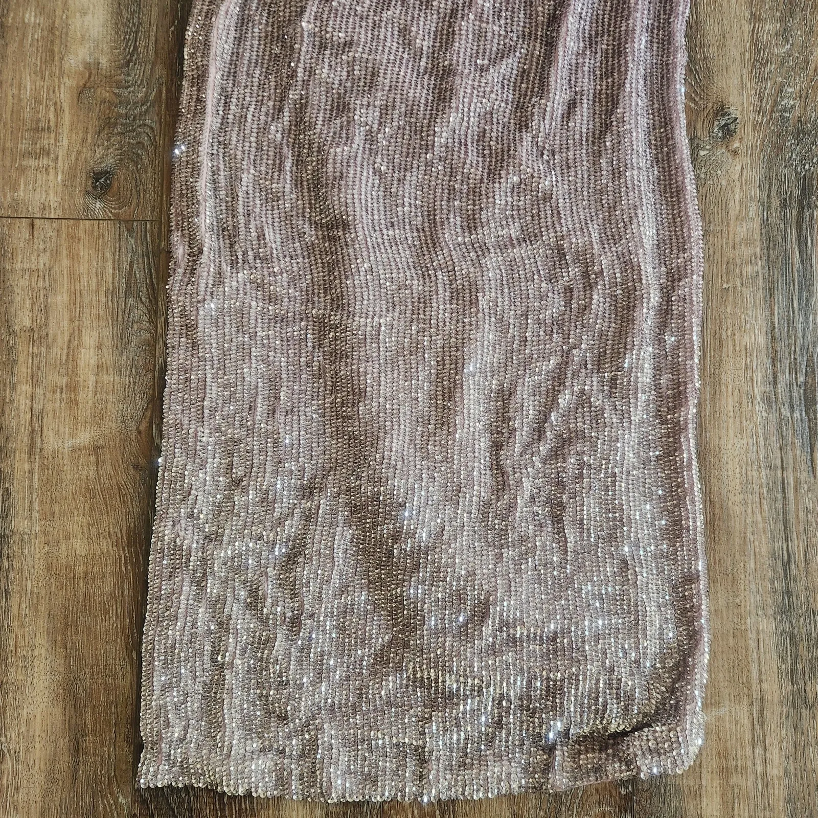 Retrofete Katya Dress Lilac Purple XS Maxi Sequins Cowl Neck Sleeveless NWT - Image 9