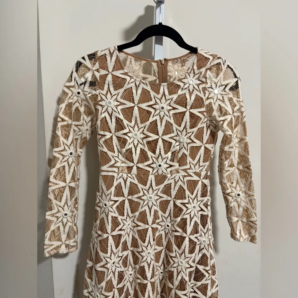 For Love And Lemons Star Pattern Lace Dress - Image 4