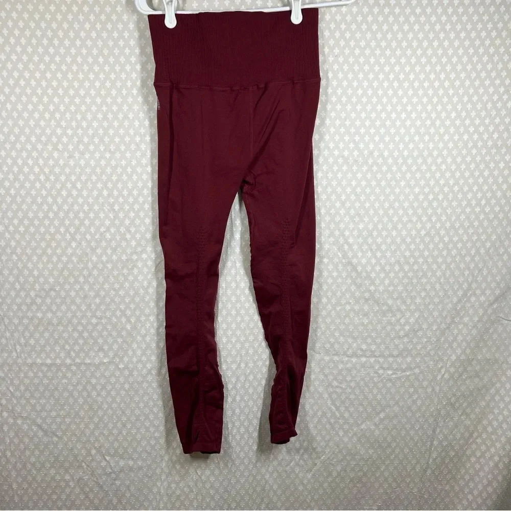 Free People Movement Maroon High‎ Rise Gone Adrift Leggings - Image 5