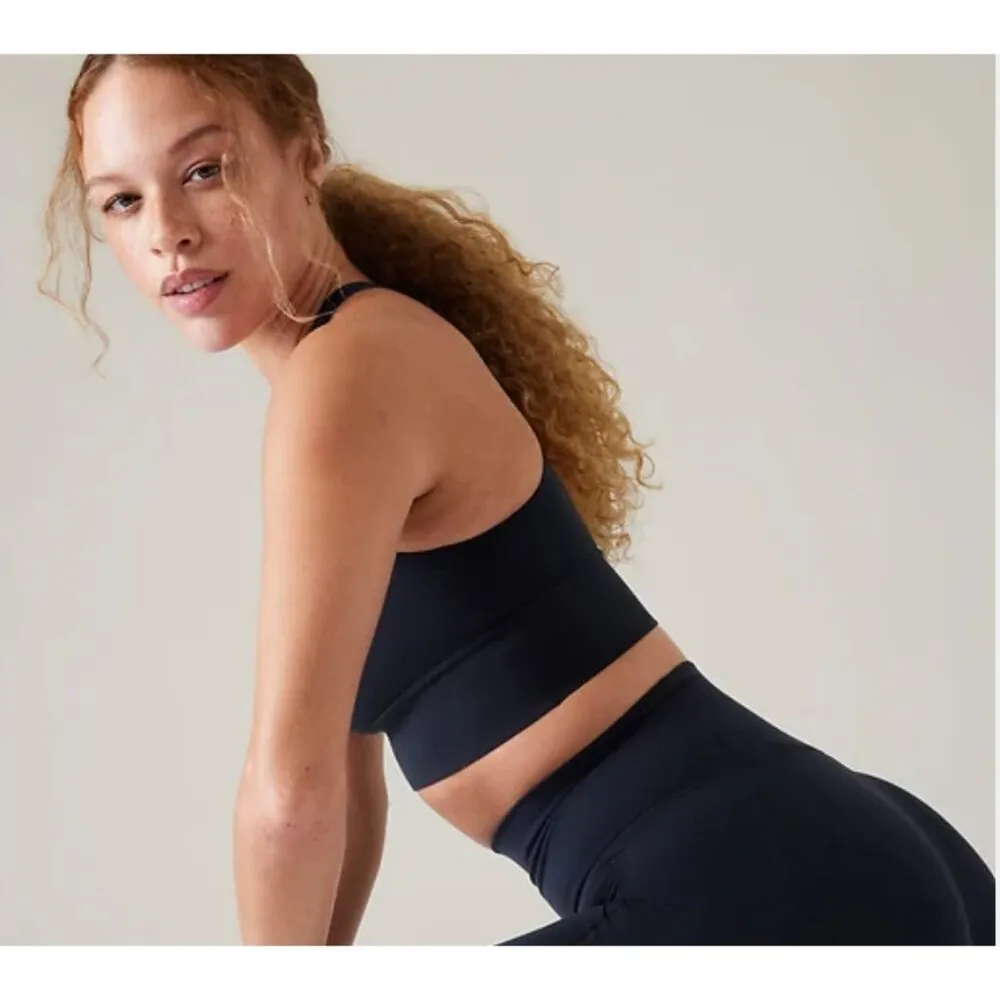 Athleta XXS Warrior Longline Bra Navy Blue 2X-Small D-DD - Image 3