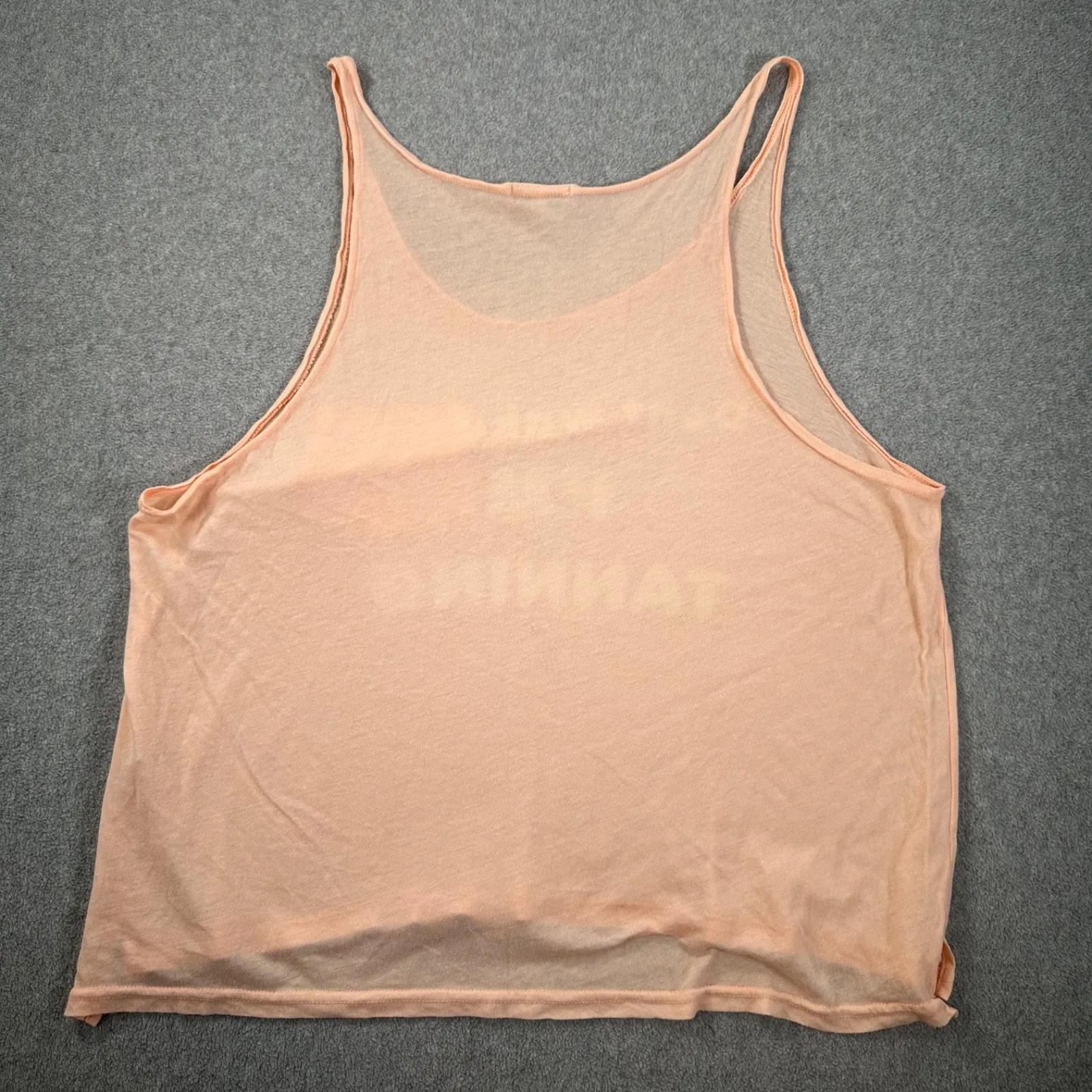 WildFox Swim Pocket Tank Top Don't Wake Me I'm Tanning Women's Large Peach Beach - Image 8
