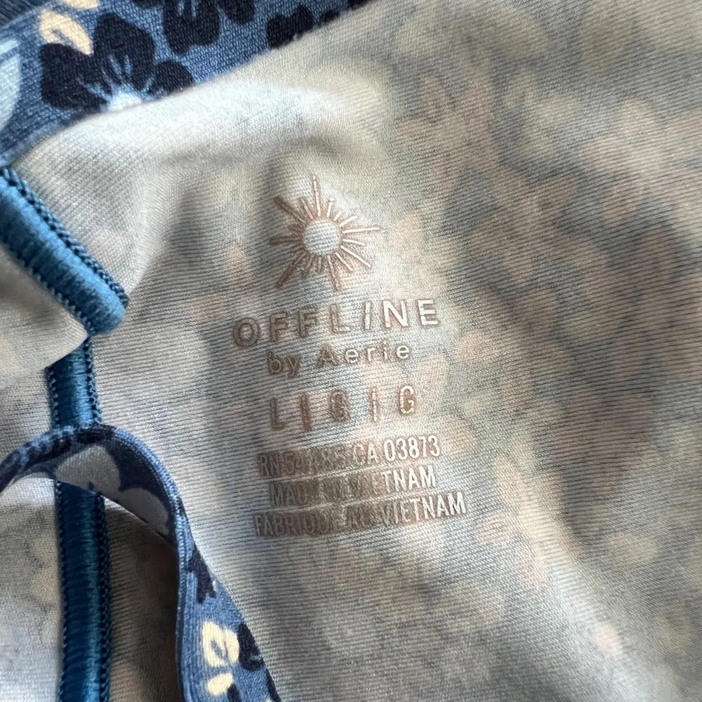 OFFLINE By Aerie Floral Hugger Jumpsuit Romper One Piece Size Large - Image 7