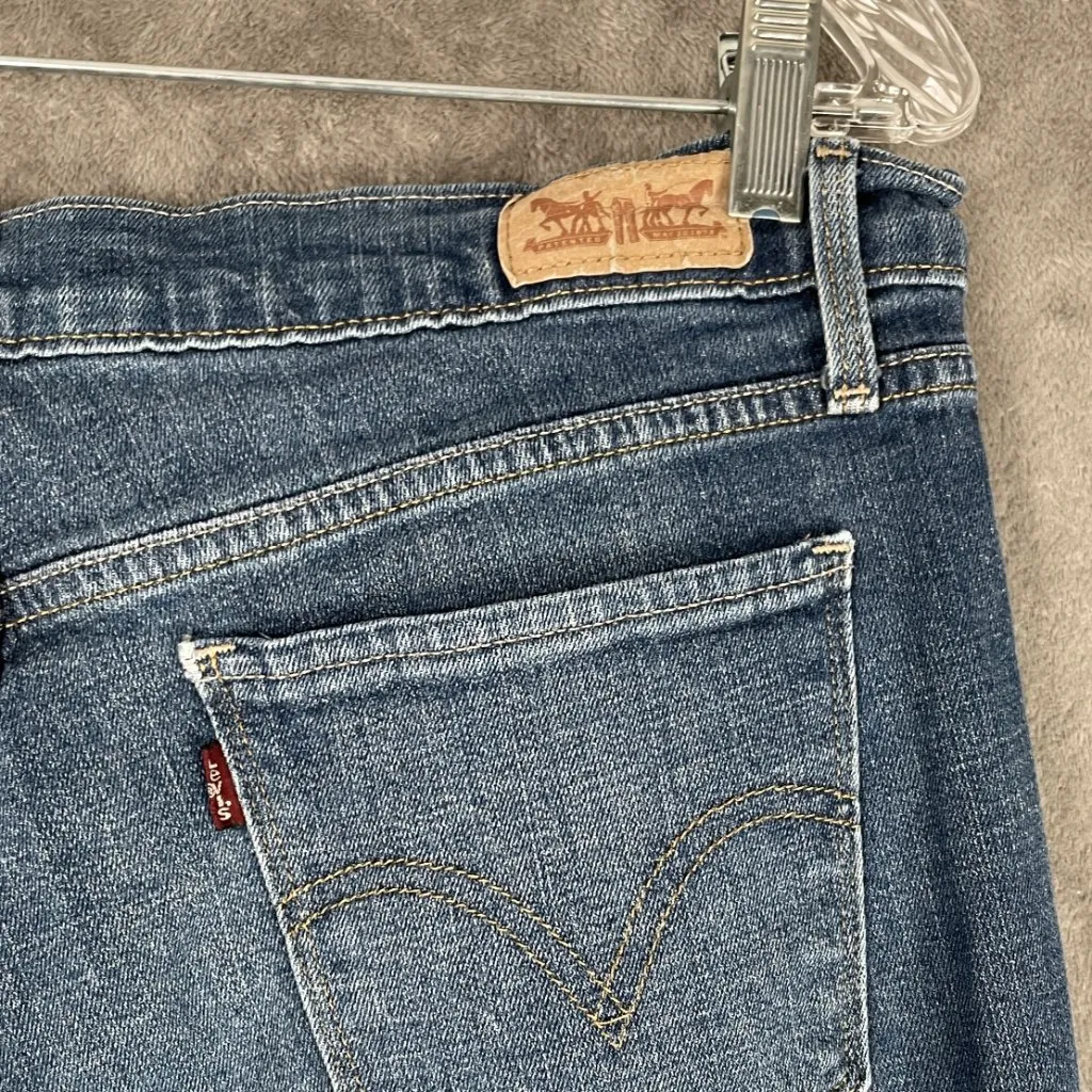 Levi's 515 Bootcut Jeans Women's 8 W30 L27 Blue Denim Flared Coastal Cowgirl Y2K - Image 8