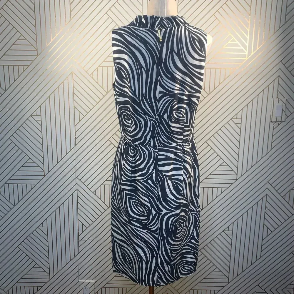 Kate‎ Spade Dyan Woodblock Zebra Black White Dress - Image 10