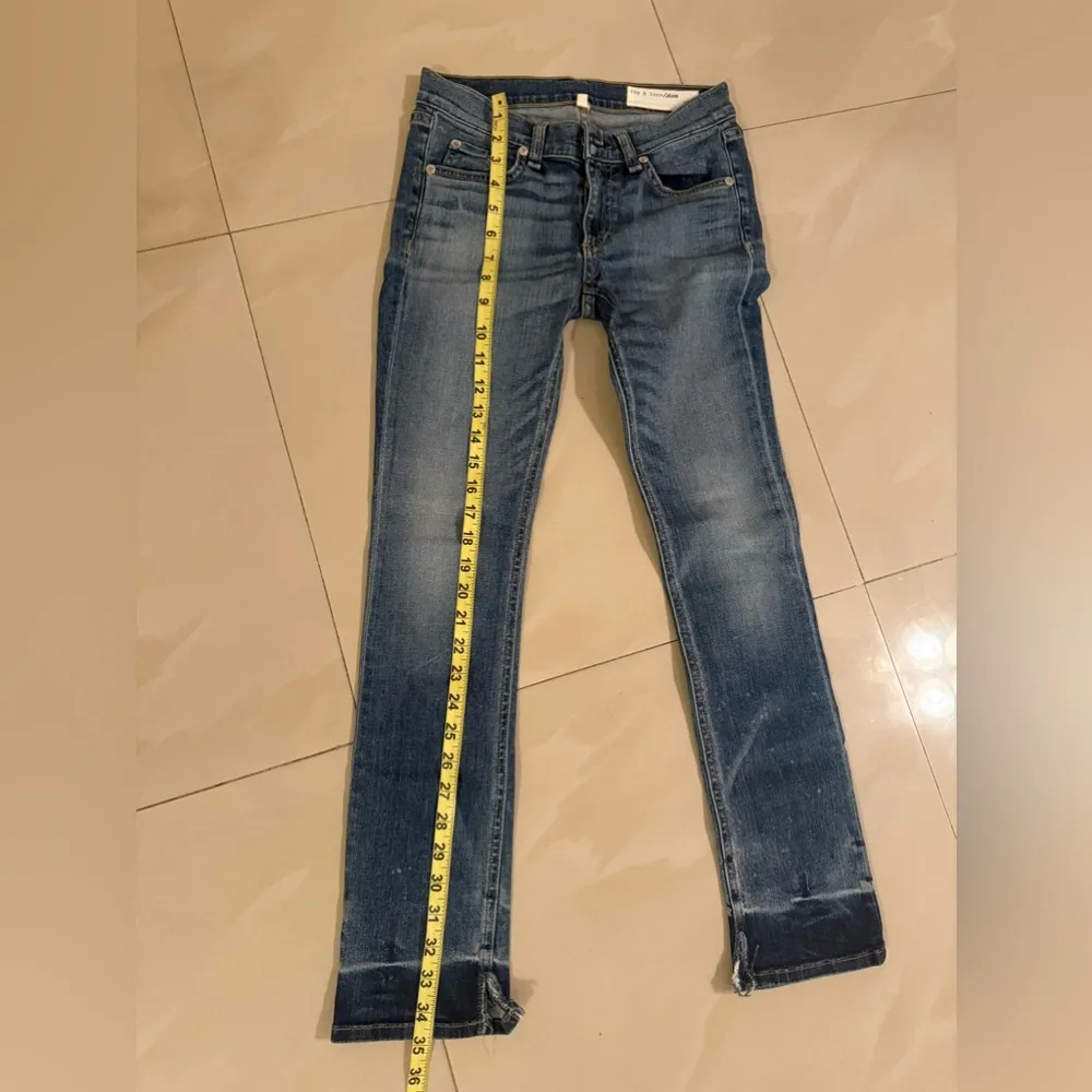 Rag & Bone Ankle Skinny Jeans - size 24 pockets zipper crop jeans - Image 3