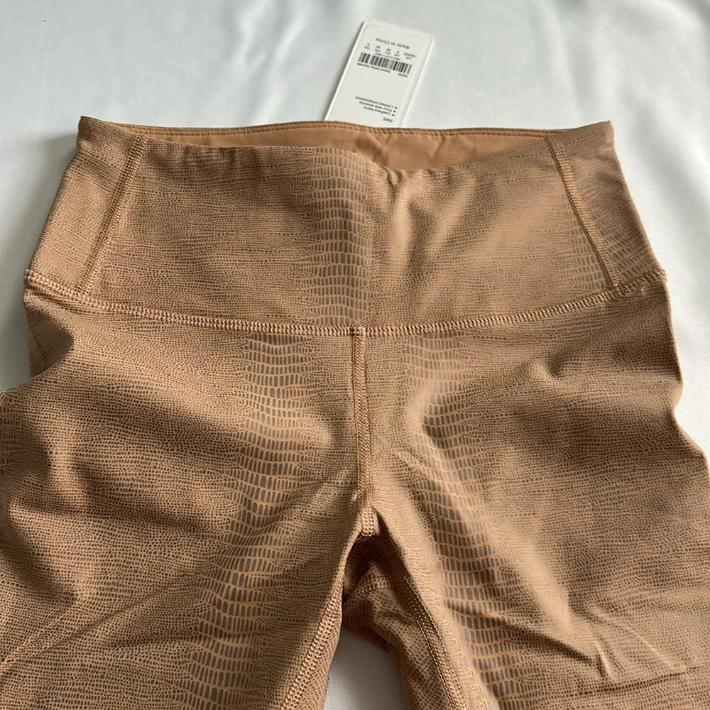 NWT CRZ YOGA Nude Matte Faux Leather Leggings "25 SZ XS - Image 5