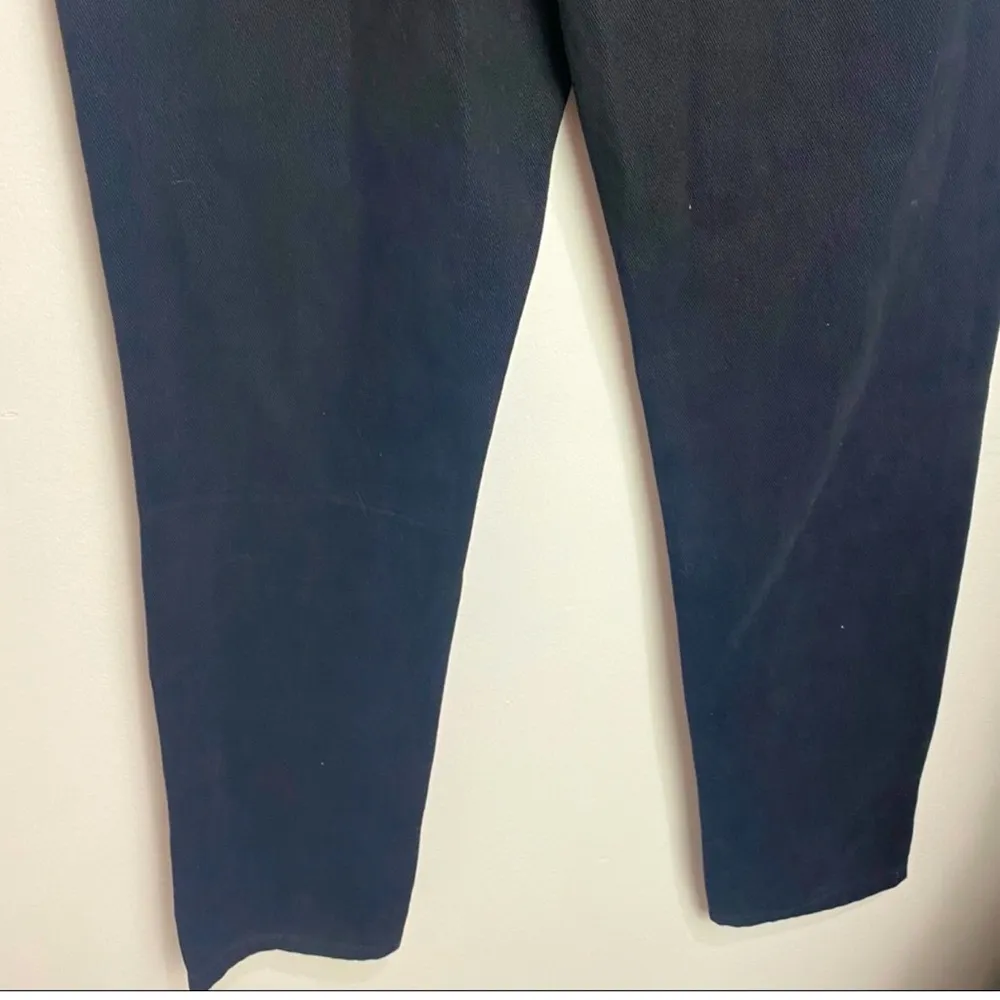 NWT WeWoreWhat The Danielle Crystal Button Fly Straight Leg Black Denim Jeans 30 - Image 6