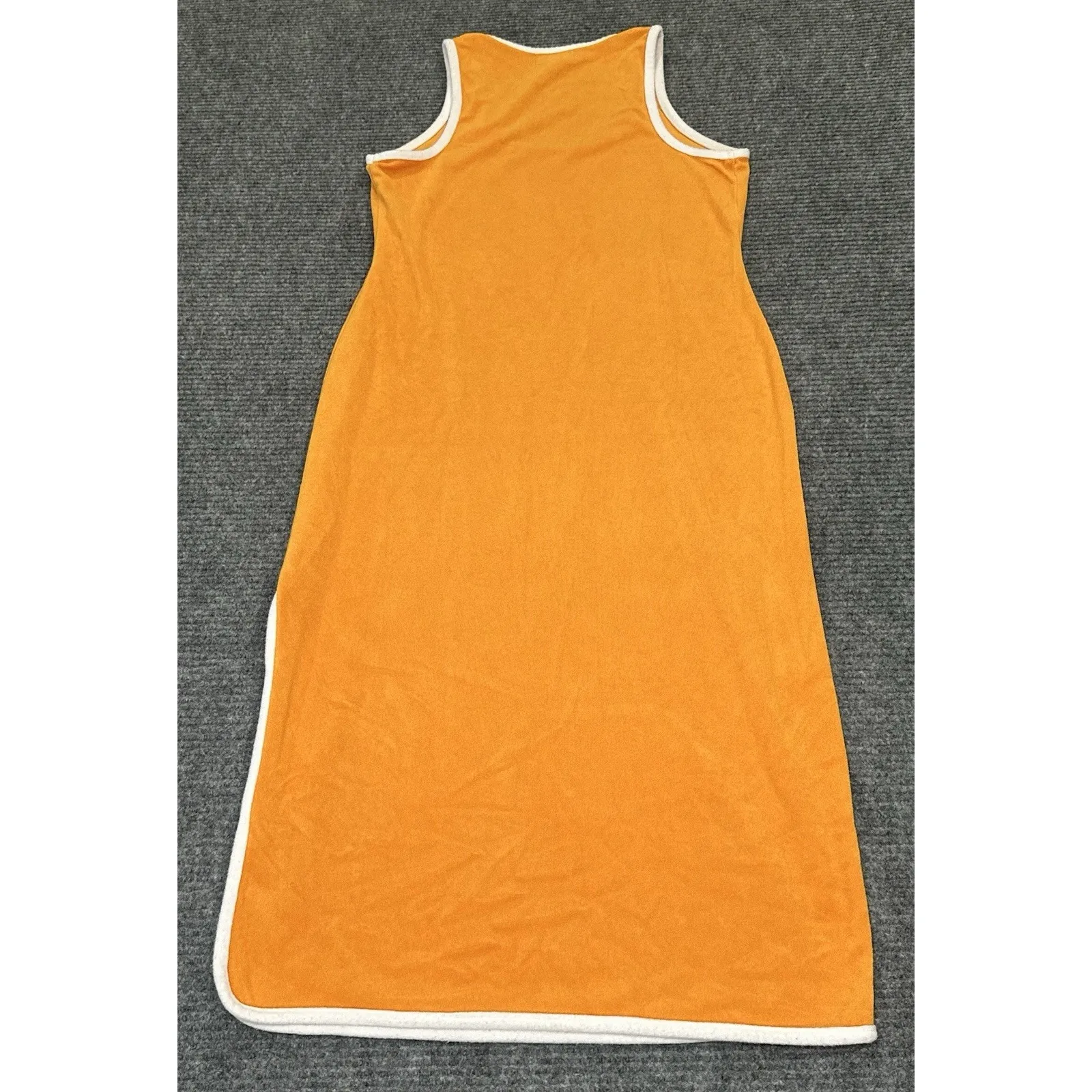 Juicy Couture Medium Women's Towel Terry Midi T-shirt Dress Orange‎ - Image 2