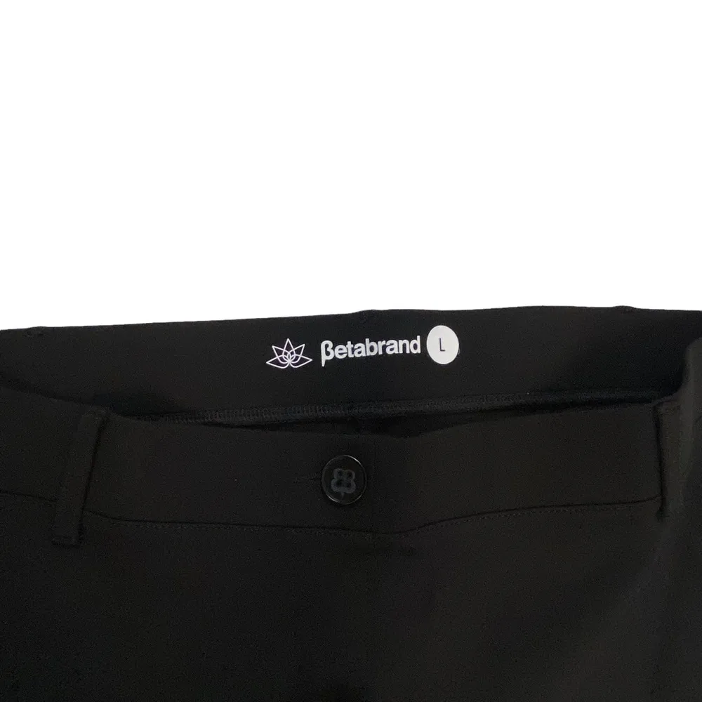 BETABRAND Women's Large Black Yoga Straight Leg Pants - Image 5