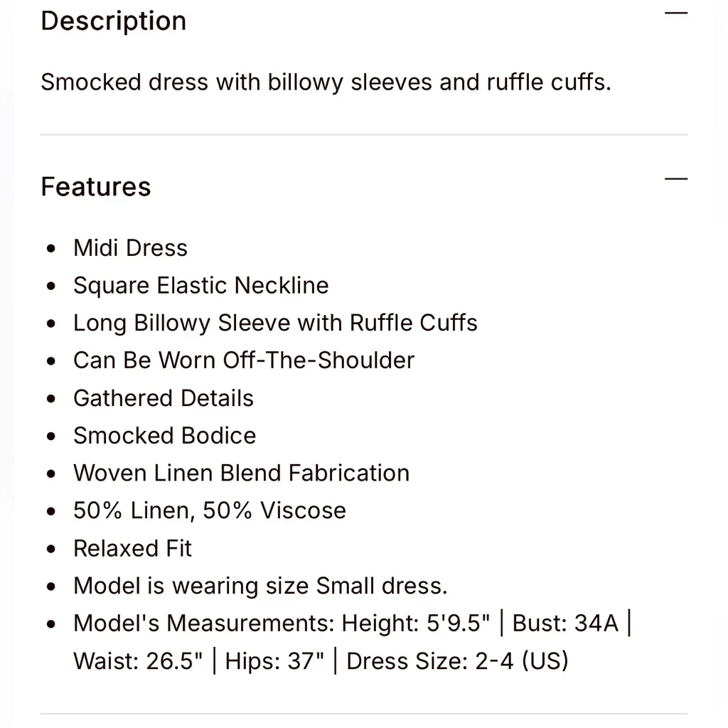 Sleeper Atlanta Linen Gingham Midi Dress Off Shoulder Red Size XS - Image 10