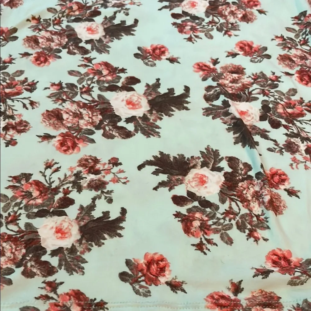 Mint Floral Tank Top - Image 3