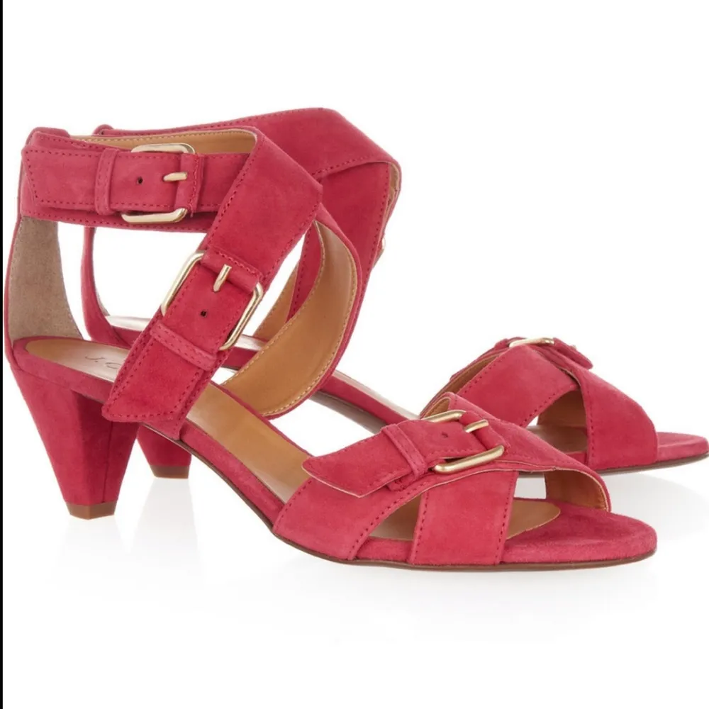 J.Crew  | Lucca Suede buckle heeled Sandals - Image 56